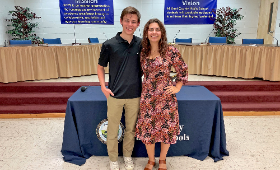 Brayden Wallace, left, served as the 2022-23 student member of the Kent County Board of Education. Maddison Messick, right, has been named the 2023-24 student board member.