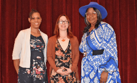 This year's winners of Kent County Public Schools' annual awards are, from left, Support Employee of the Year LaToya Johnson, Teacher of the Year Kaitlyn Wright and Promising Educator Michelle Johnson.