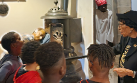 This exhibit at the National Great Blacks in Wax Museum in Baltimore offers visitors a glimpse into what it was like for enslaved people seeking freedom along the Underground Railroad.