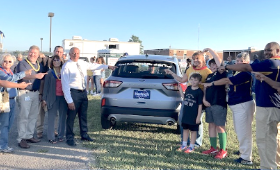 Carty receives car as Teacher of the Year