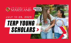 University of Maryland Terp Young Scholars July 10-28 — with link